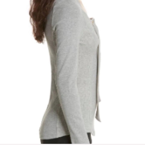 FREE PEOPLE KNIT LONG SLEEVE TOP LACE UP FRONT M - Picture 8 of 15